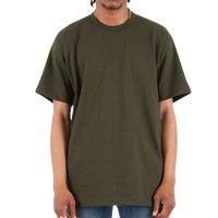 Shaka Wear Unisex Max Heavyweight T-Shirt, Hunter Green, Front view