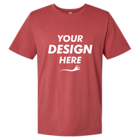 SoftShirts Unisex Classic T-Shirt, Brick, Front view, Mockup
