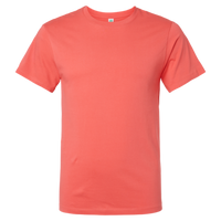SoftShirts Unisex Classic T-Shirt, Coral, Front view