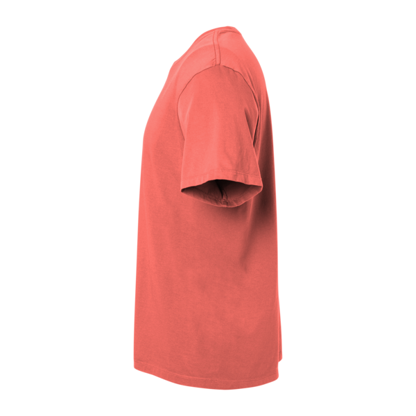 SoftShirts Unisex Classic T-Shirt, Coral, Left Sleeve view