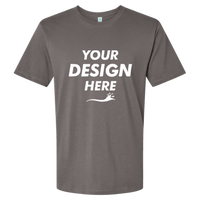 SoftShirts Unisex Classic T-Shirt, Graphite, Front view, Mockup
