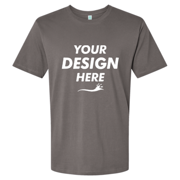 SoftShirts Unisex Classic T-Shirt, Graphite, Front view, Mockup