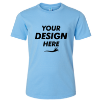 SoftShirts Youth Classic T-Shirt, Azure, Front view, Mockup