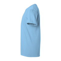SoftShirts Youth Classic T-Shirt, Azure, Left Sleeve view