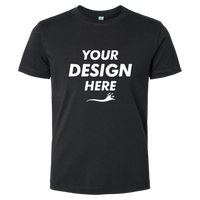 SoftShirts Youth Classic T-Shirt, Black, Front view, Mockup