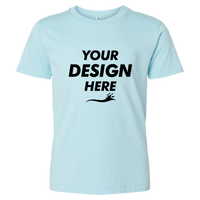 SoftShirts Youth Classic T-Shirt, Chambray, Front view, Mockup