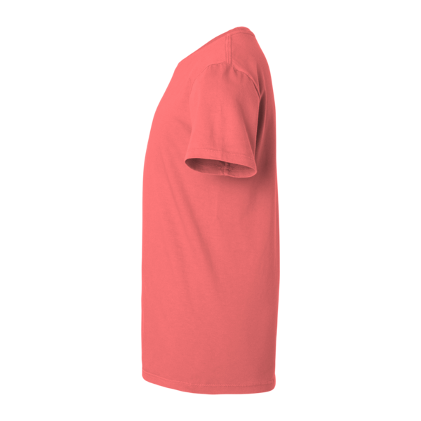 SoftShirts Youth Classic T-Shirt, Coral, Left Sleeve view