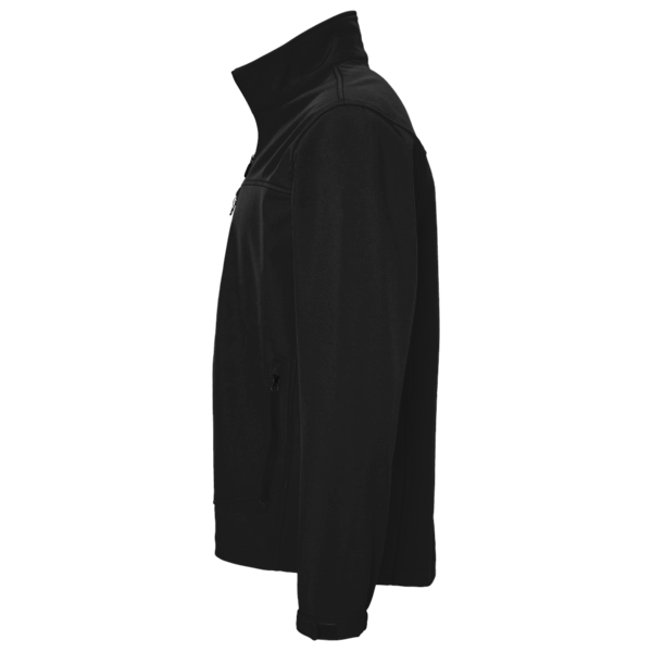 Sport Tek 1/4 Zip Sweatshirt, Black, Left Sleeve view