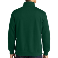 Sport Tek 1/4 Zip Sweatshirt, Forest Green, Back view