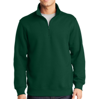 Sport Tek 1/4 Zip Sweatshirt, Forest Green, Front view