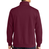 Sport Tek 1/4 Zip Sweatshirt, Maroon, Back view