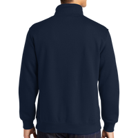 Sport Tek 1/4 Zip Sweatshirt, True Navy, Back view