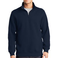 Sport Tek 1/4 Zip Sweatshirt, True Navy, Front view