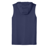 Sport Tek Competitor Sleeveless Hoodie, True Navy, Back view