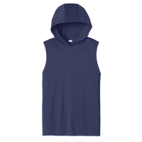 Sport Tek Competitor Sleeveless Hoodie, True Navy, Front view