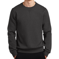 Sport Tek Crewneck Sweatshirt, Graphite Heather, Front view