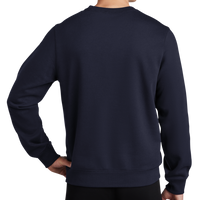 Sport Tek Crewneck Sweatshirt, True Navy, Back view