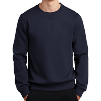 Sport Tek Crewneck Sweatshirt, True Navy, Front view
