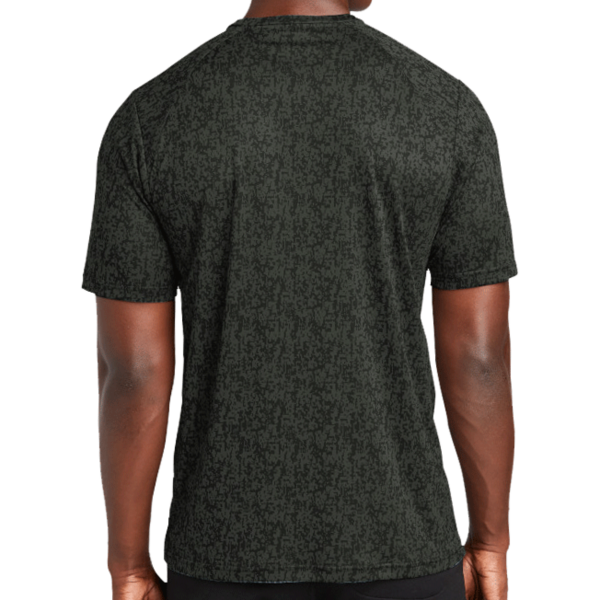 Sport Tek Digi Camo Tee, Black, Back view