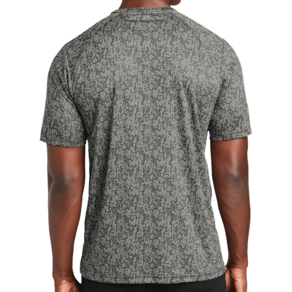 Sport Tek Digi Camo Tee, Grey Concrete, Back view