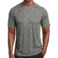 Sport Tek Digi Camo Tee, Grey Concrete, Front view