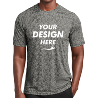 Sport Tek Digi Camo Tee, Grey Concrete, Front view, Mockup