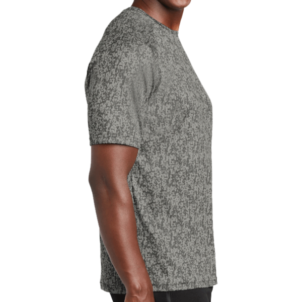 Sport Tek Digi Camo Tee, Grey Concrete, Right Sleeve view