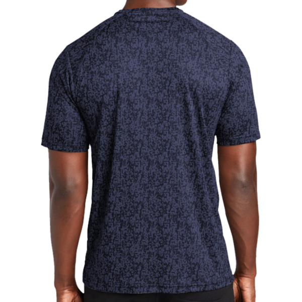 Sport Tek Digi Camo Tee, True Navy, Back view