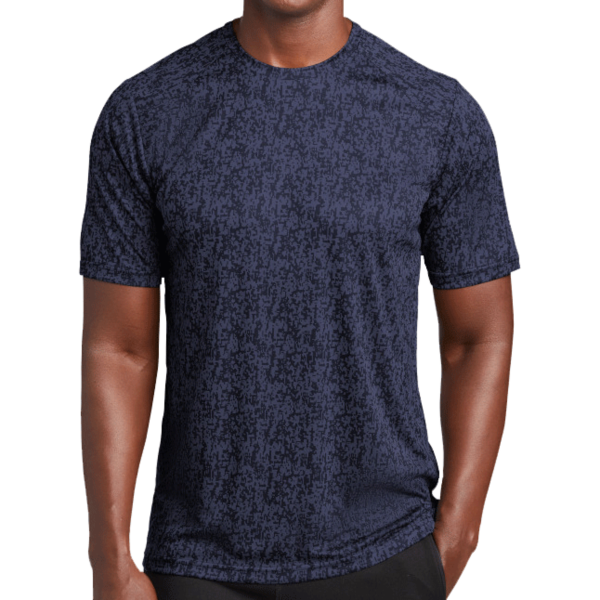 Sport Tek Digi Camo Tee, True Navy, Front view