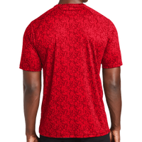 Sport Tek Digi Camo Tee, True Red, Back view