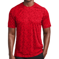 Sport Tek Digi Camo Tee, True Red, Front view