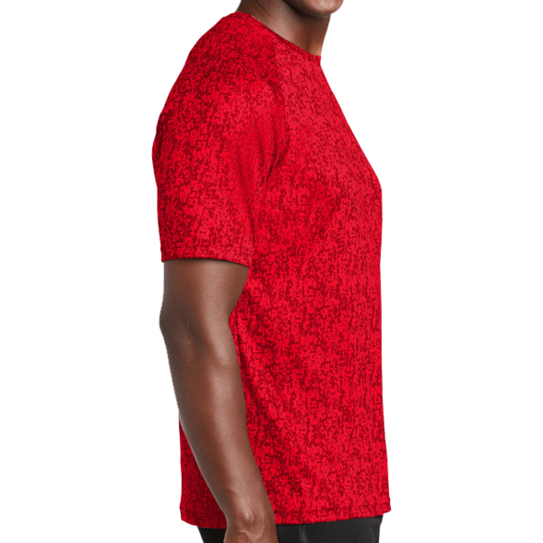 Sport Tek Digi Camo Tee, True Red, Right Sleeve view