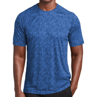 Sport Tek Digi Camo Tee, True Royal, Front view
