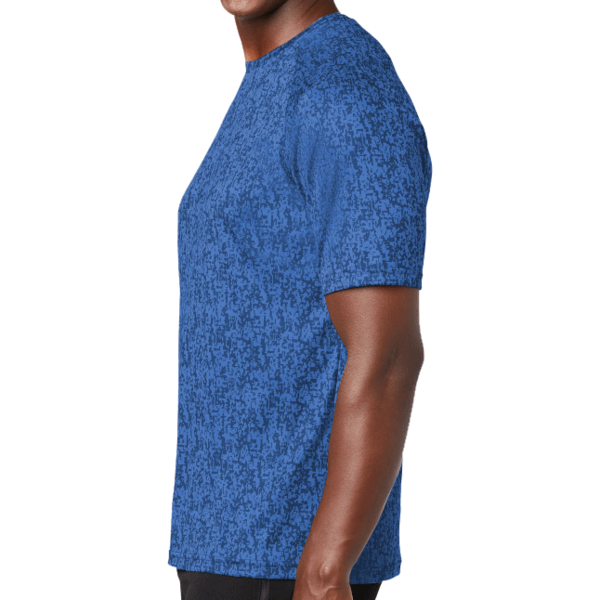 Sport Tek Digi Camo Tee, True Royal, Left Sleeve view