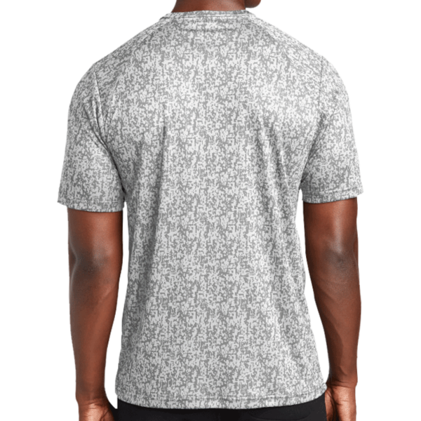 Sport Tek Digi Camo Tee, White, Back view