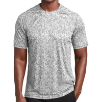 Sport Tek Digi Camo Tee, White, Front view