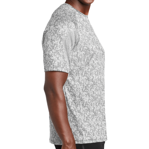 Sport Tek Digi Camo Tee, White, Right Sleeve view