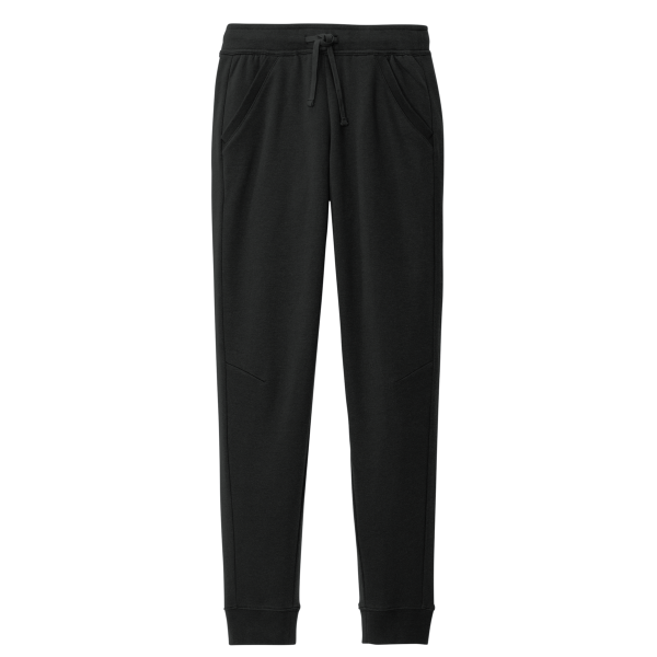 Sport Tek Drive Fleece Jogger, Black, Front view