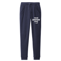 Sport Tek Drive Fleece Jogger, True Navy, Front view, Mockup