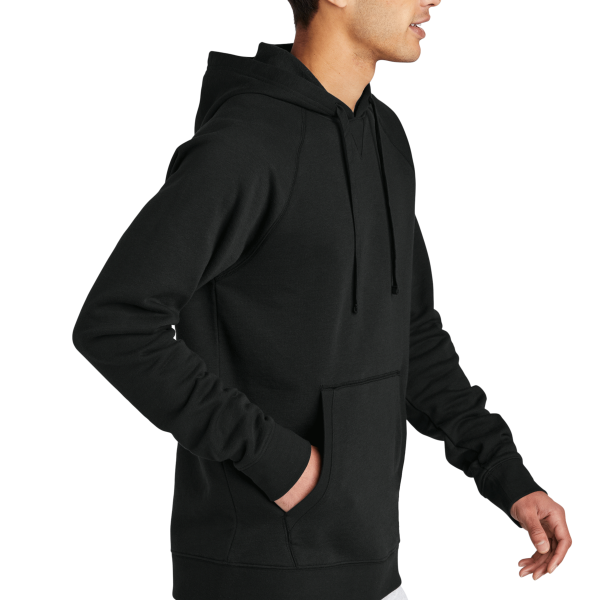 Sport Tek Drive Fleece Pullover Hoodie, Black, Right Sleeve view