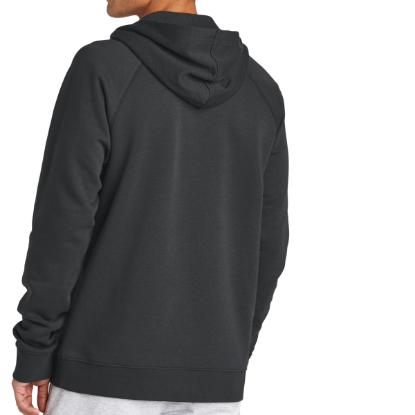 Sport Tek Drive Fleece Pullover Hoodie, Charcoal Grey, Back view