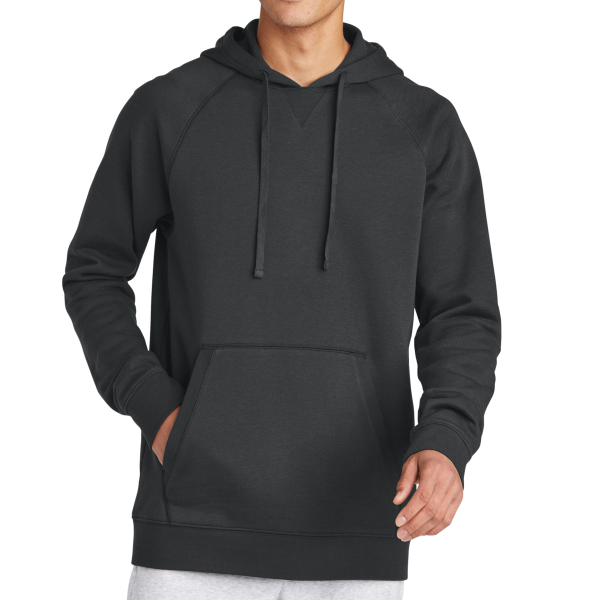 Sport Tek Drive Fleece Pullover Hoodie, Charcoal Grey, Front view