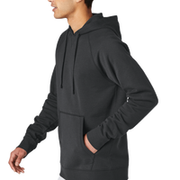 Sport Tek Drive Fleece Pullover Hoodie, Charcoal Grey, Left Sleeve view