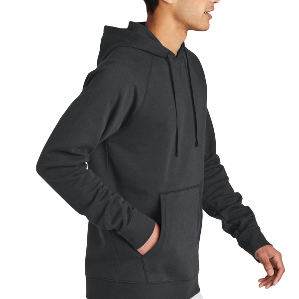 Sport Tek Drive Fleece Pullover Hoodie, Charcoal Grey, Right Sleeve view