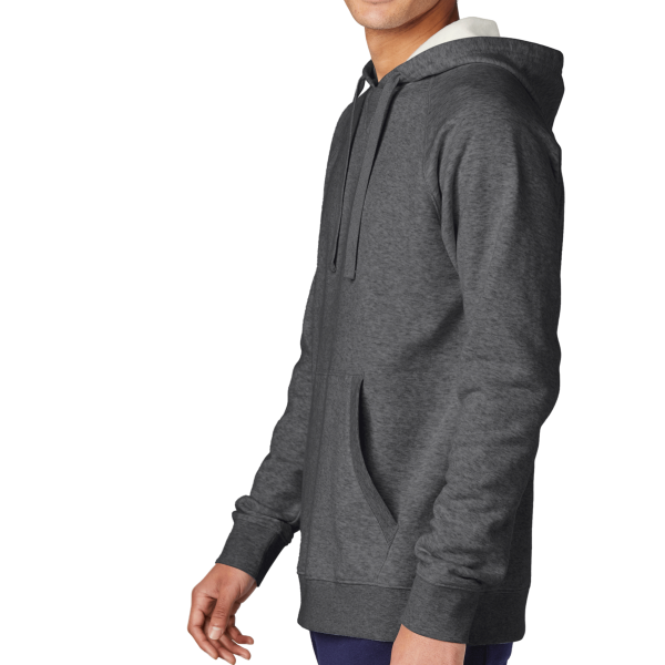 Sport Tek Drive Fleece Pullover Hoodie, Graphite Heather, Left Sleeve view