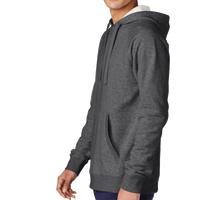Sport Tek Drive Fleece Pullover Hoodie, Graphite Heather, Left Sleeve view