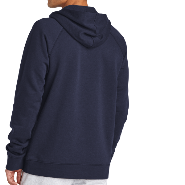 Sport Tek Drive Fleece Pullover Hoodie, True Navy, Back view
