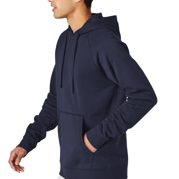 Sport Tek Drive Fleece Pullover Hoodie, True Navy, Left Sleeve view