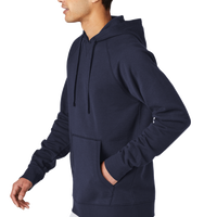 Sport Tek Drive Fleece Pullover Hoodie, True Navy, Left Sleeve view