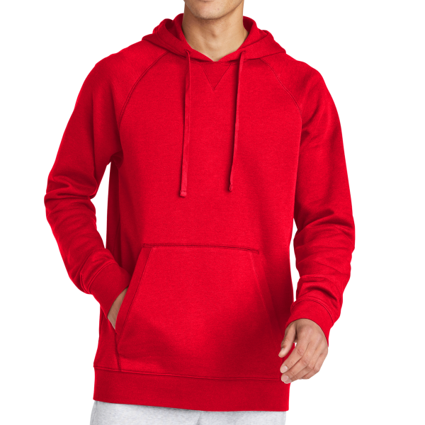 Sport Tek Drive Fleece Pullover Hoodie, True Red, Front view